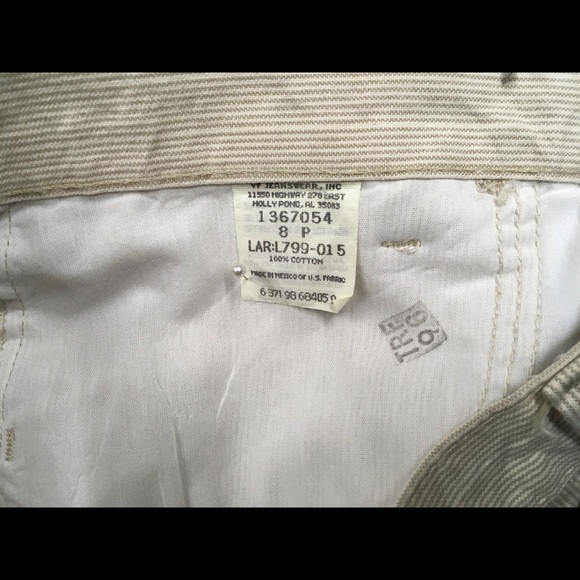 Cream and brown mini striped trousers. - Picture 5 of 6